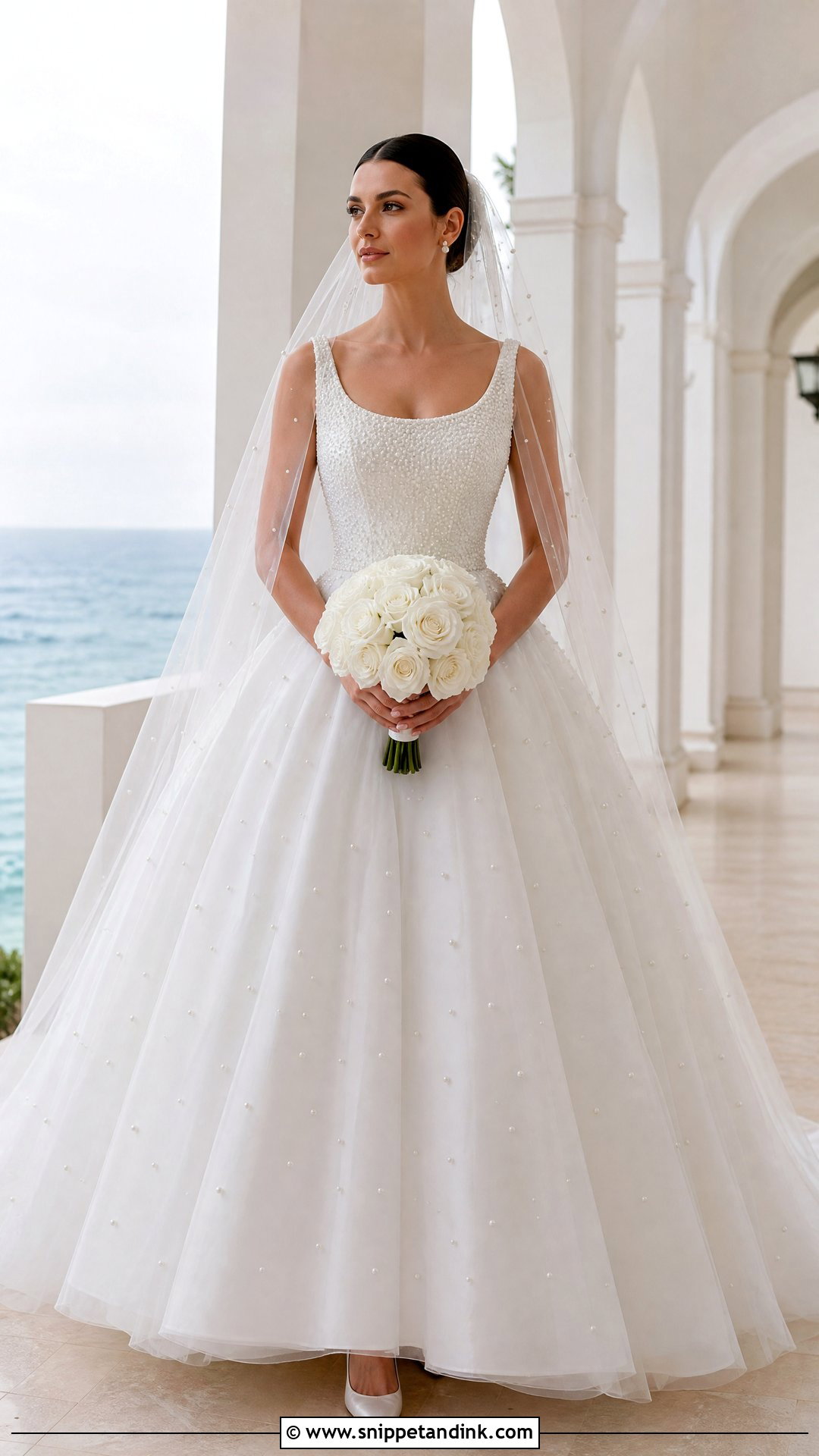 Pearl Embellished Princess Wedding Dress - Snippet and Ink - 20 Pretty Wedding Dresses Princesses