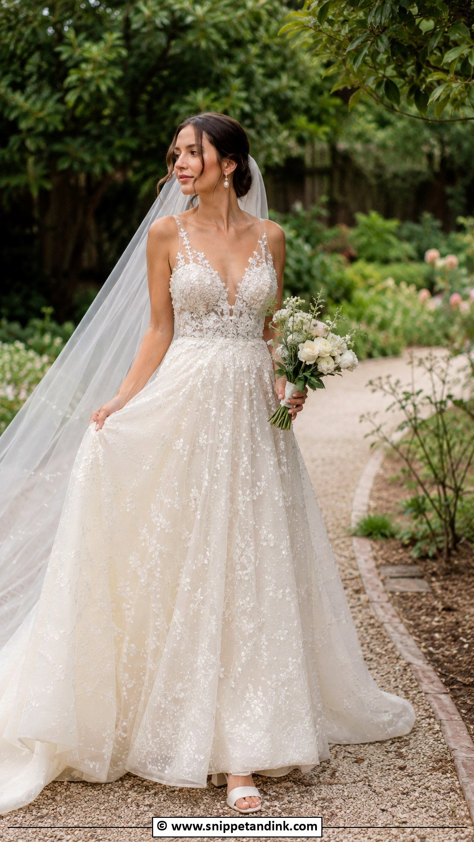Pearl Garden Wedding Dress - Snippet and Ink - 35 Pearl Wedding Dress Ideas