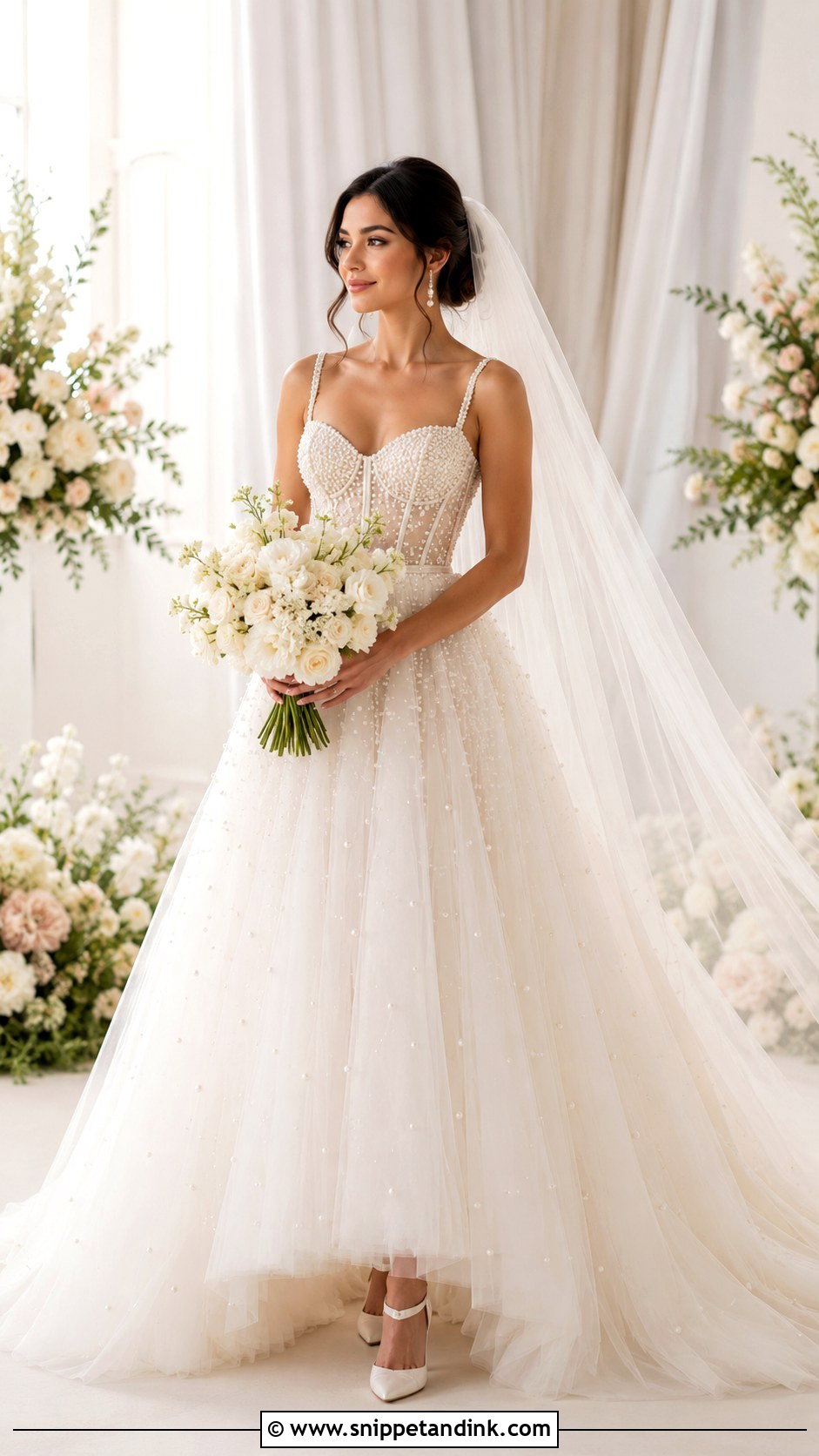 Pearl Gown for Bride - Snippet and Ink - 25 Gown for Bride Ideas