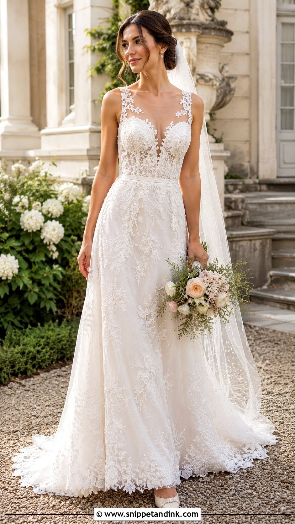 Pearl Lace Wedding Dress - Snippet and Ink - 25 Pearls Wedding Dresses