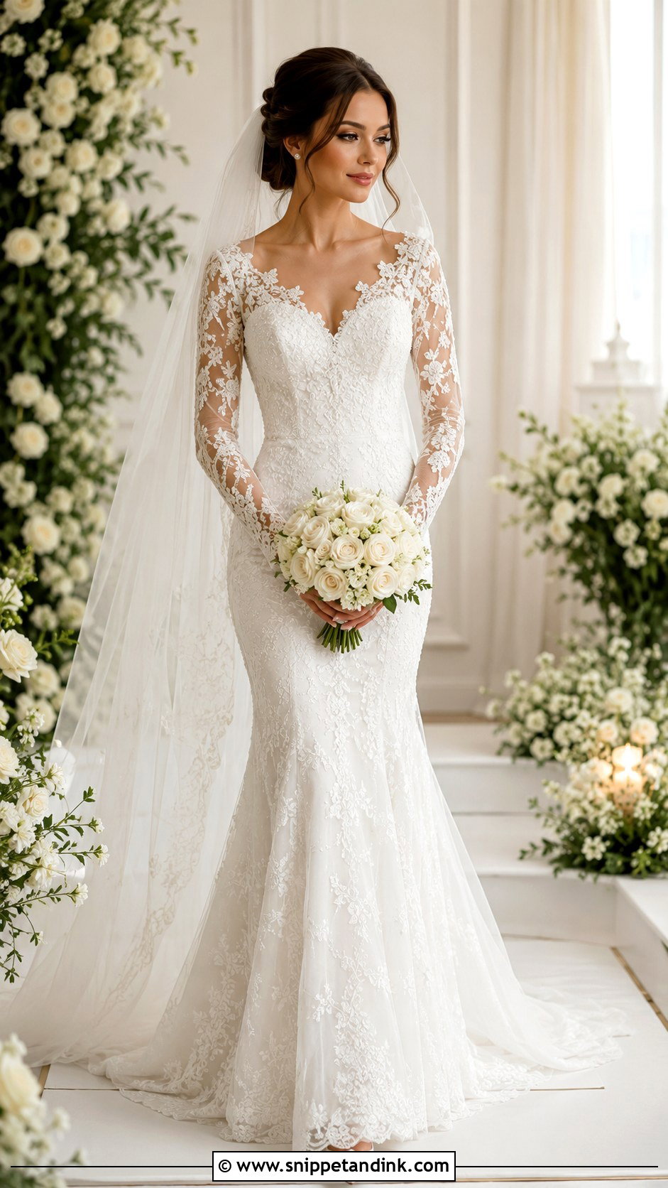 Pearl Lace Wedding Dress - Snippet and Ink - 25 Wedding Dresses with Pearls