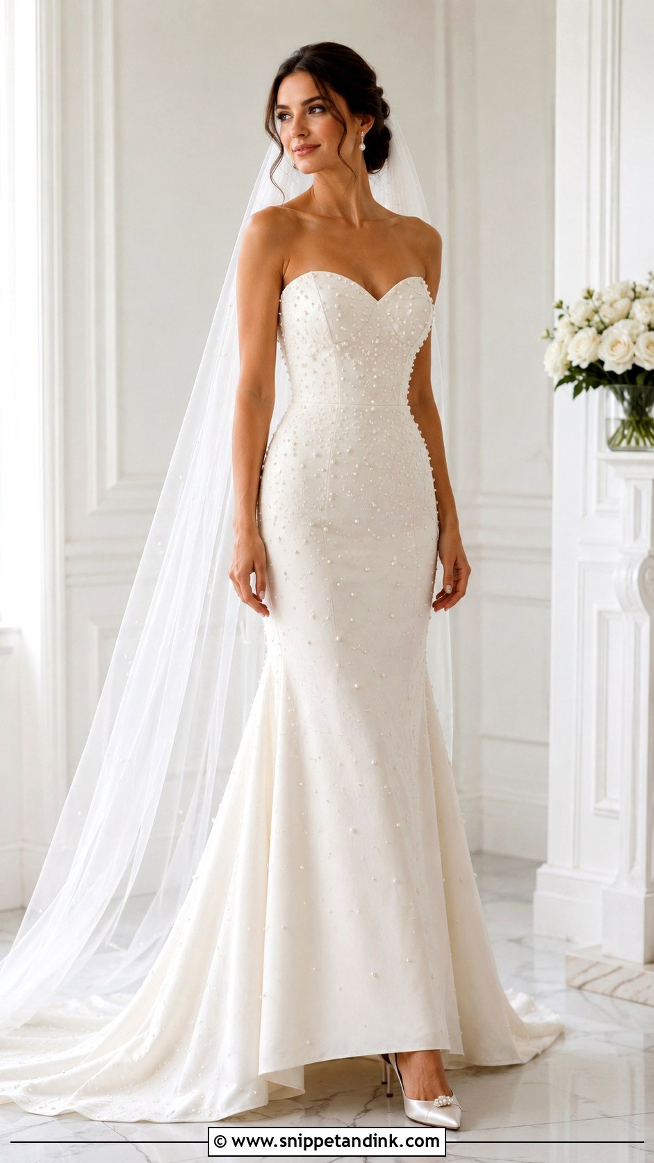 Pearl Mermaid Bridal Dress - Snippet and Ink - 25 Mermaid Bridal Dress Ideas