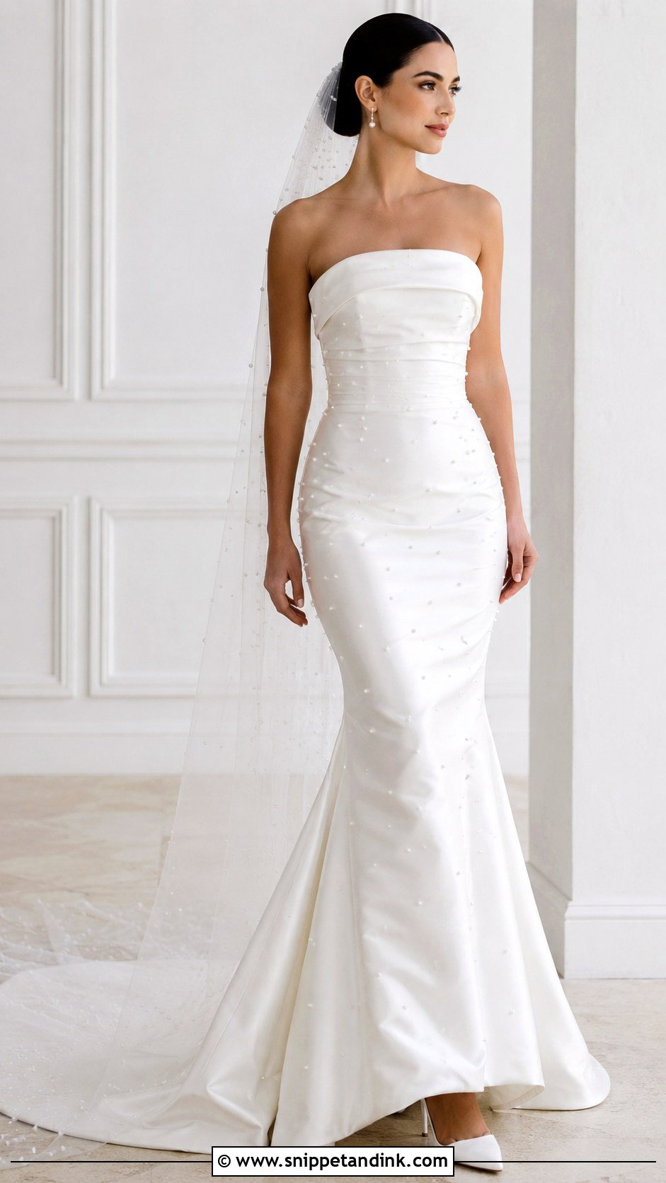 Pearl Mermaid Wedding Dress With Train - Snippet and Ink - 25 Mermaid Wedding Dress with Train Ideas
