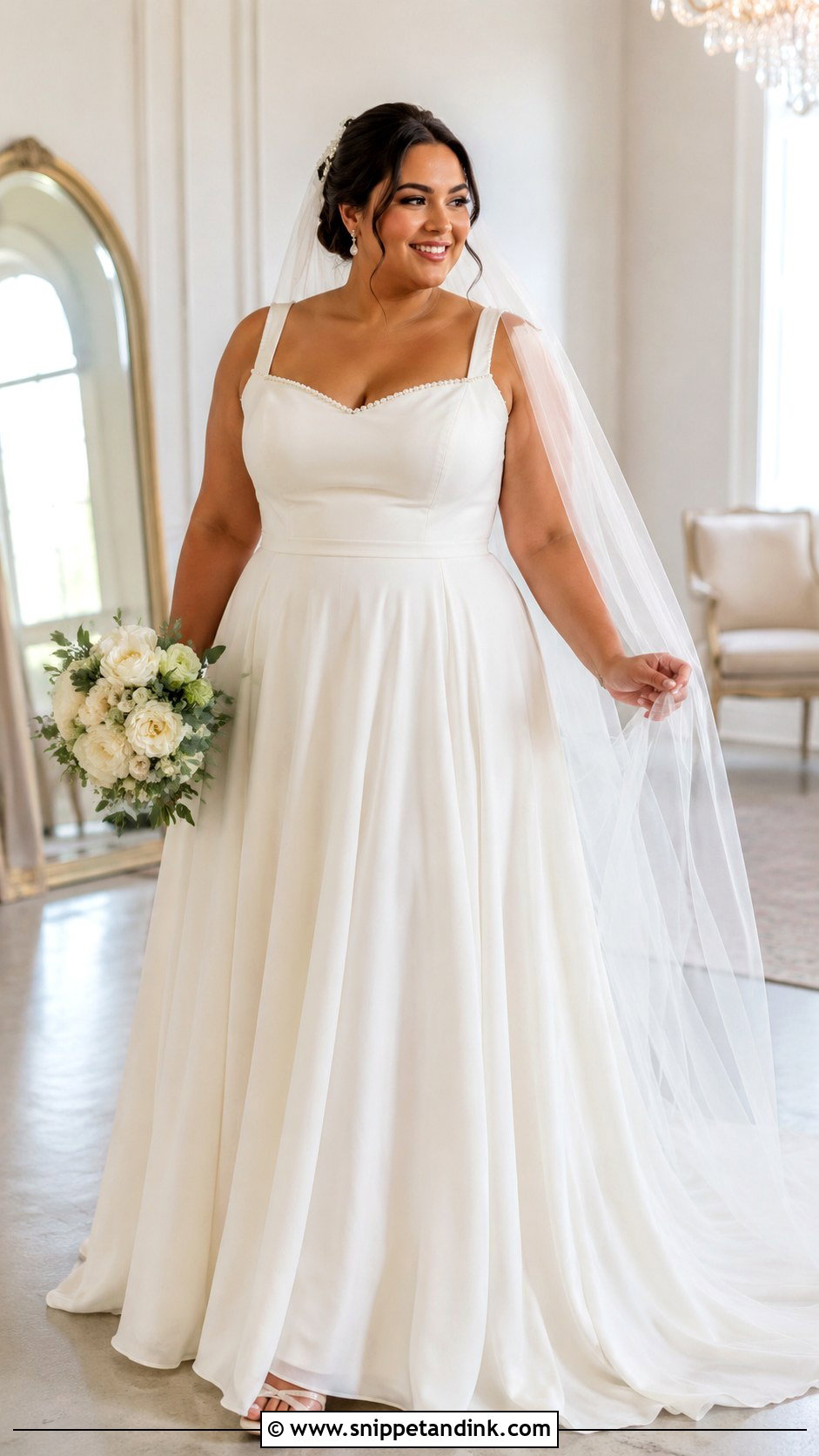 Pearl Plus Size Wedding Dress - Snippet and Ink - 25 Wedding Dresses with Pearls