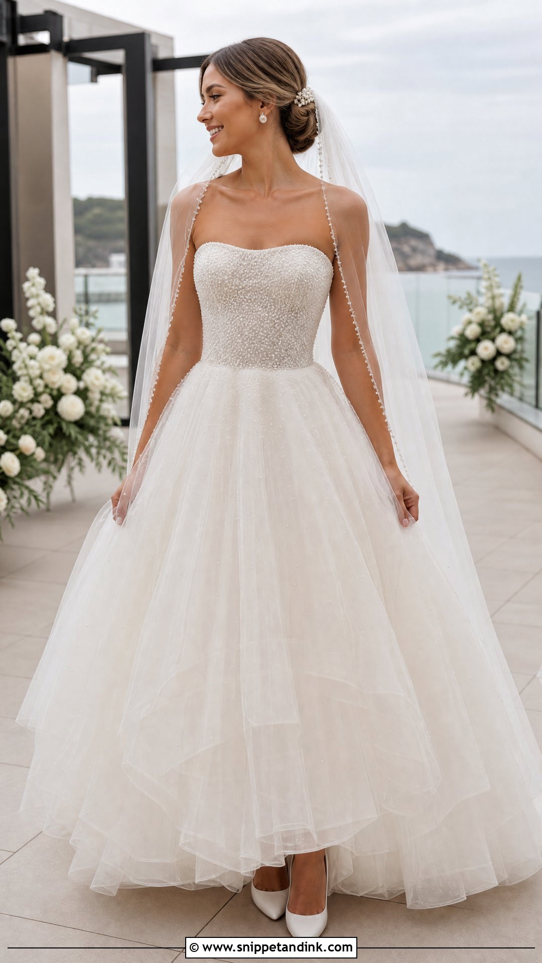 Pearl Poofy Princess Wedding Dress - Snippet and Ink - 20 Poofy Wedding Dress Princesses Ideas