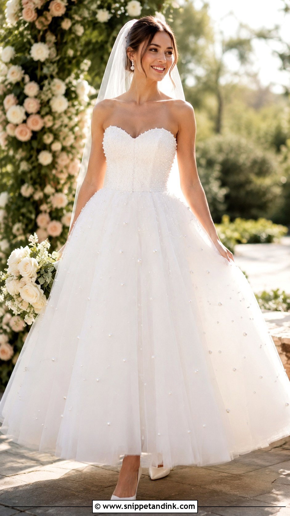 Pearl Poofy Wedding Dress - Snippet and Ink - 30 Poofy Wedding Dress Ideas