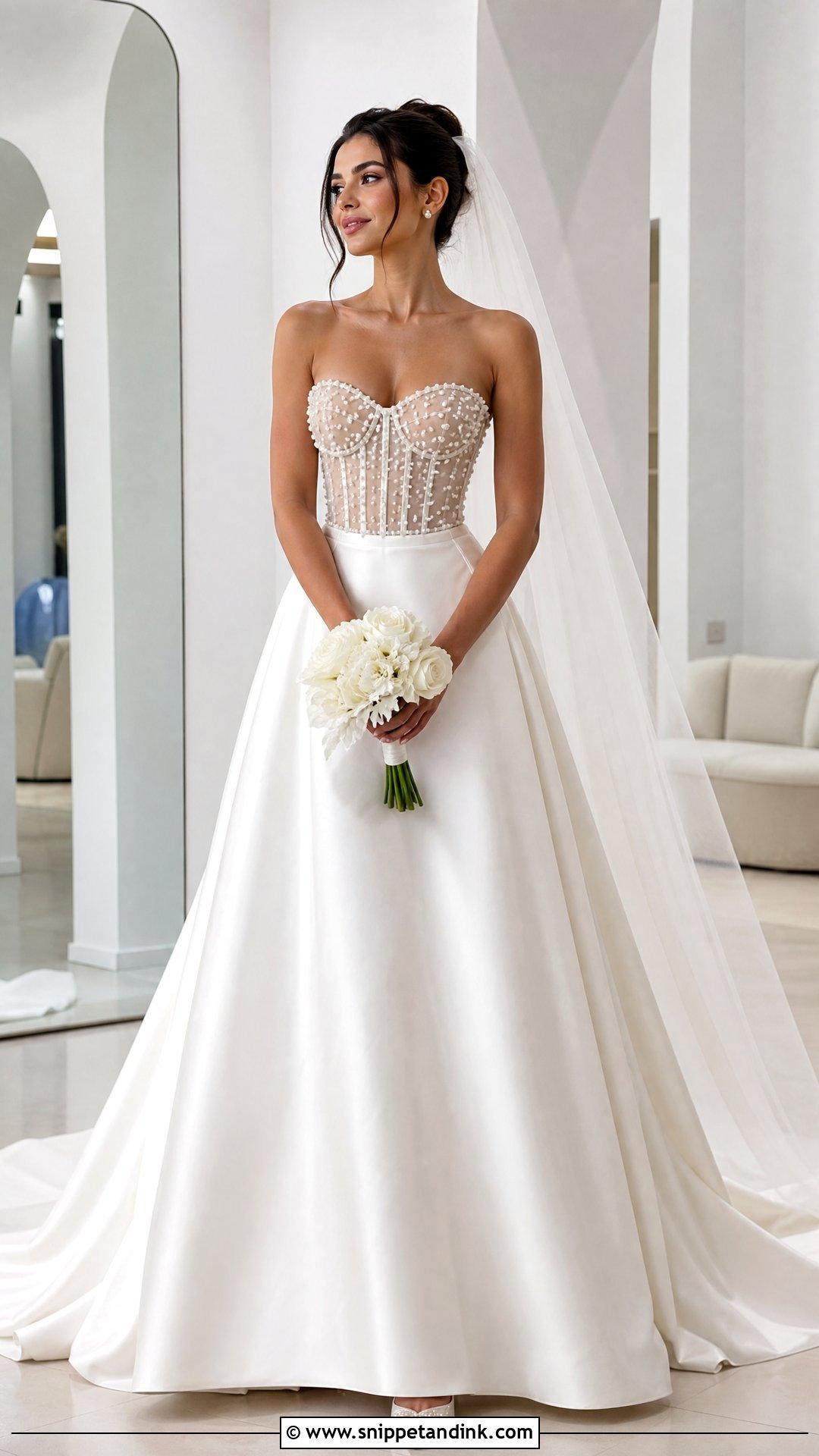 Pearl Princess Ballgown Wedding Dress - Snippet and Ink - 20 Wedding Dress Princess Ballgown Ideas