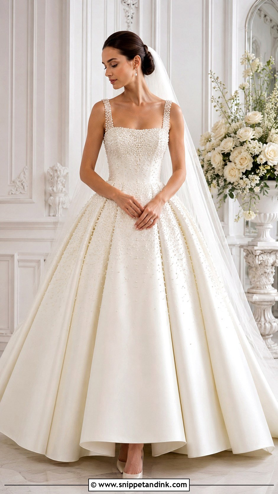 Pearl Princess Ballgown Wedding Dress - Snippet and Ink - 25 Princess Ballgown Wedding Dresses