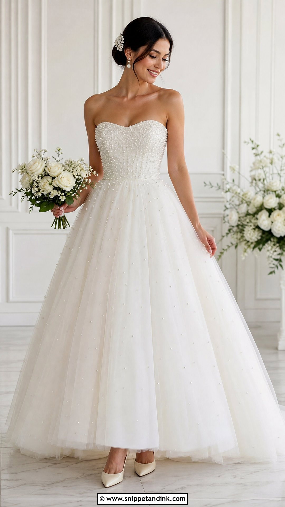 Pearl Princess Bride Dress - Snippet and Ink - 25 Princess Bride Dress Ideas