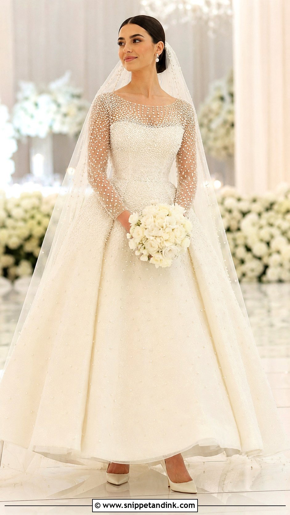 Pearl Princess Wedding Dress - Snippet and Ink - 25 Fairytale Wedding Dress Princesses Ideas