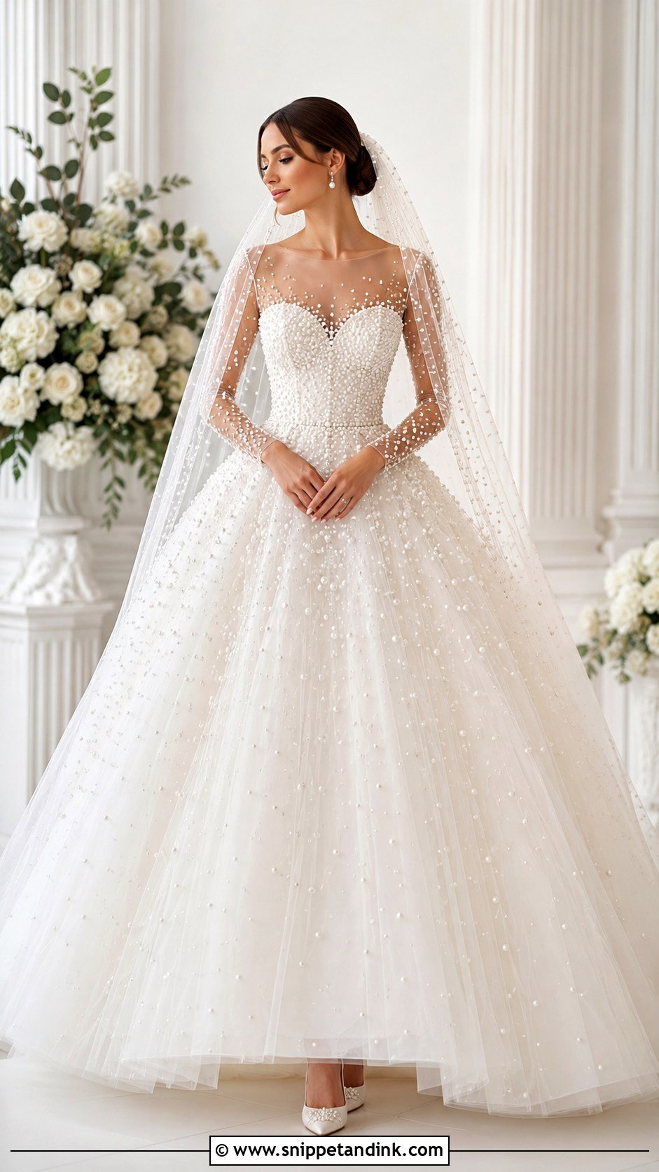Pearl Princess Wedding Dress - Snippet and Ink - 25 Dream Princesses Wedding Dresses