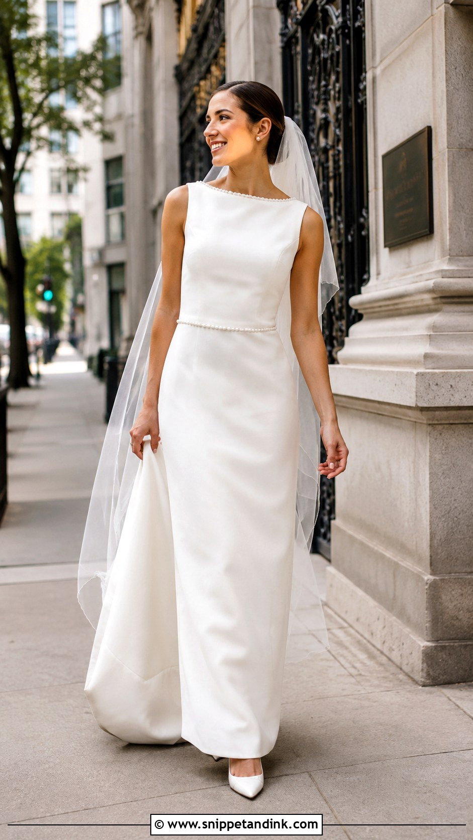 Pearl Sheath Wedding Dress - Snippet and Ink - 25 Wedding Dresses with Pearls