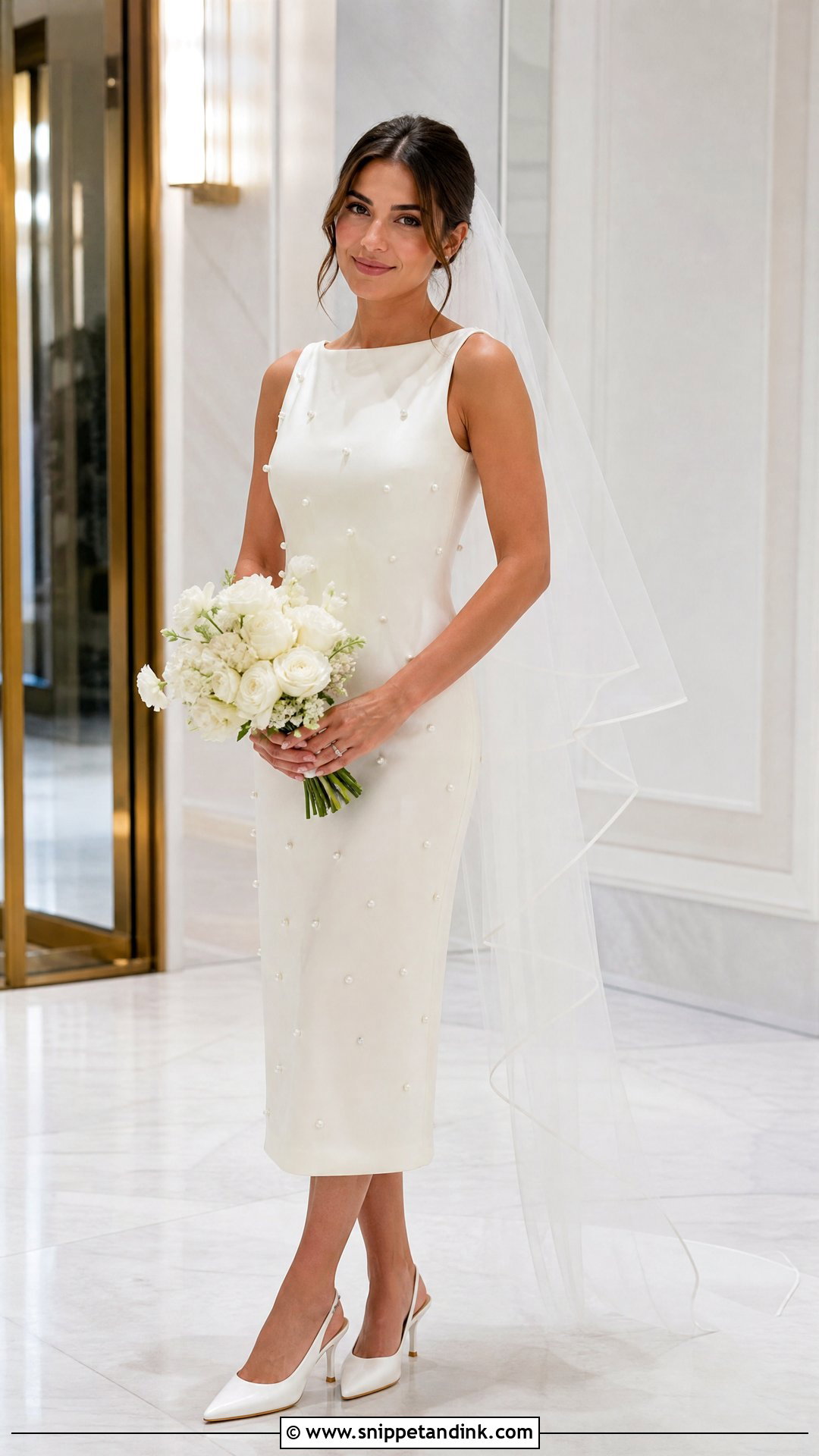 Pearl Shift Wedding Dress - Snippet and Ink - 20 Shift Wedding Dress Ideas