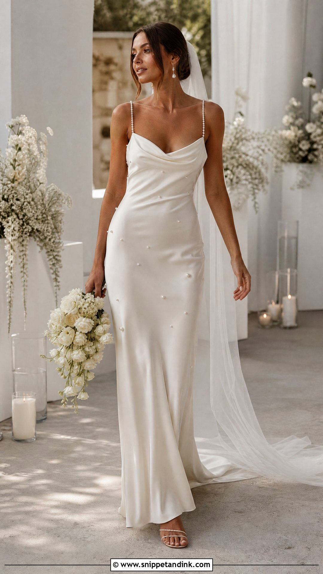 Pearl Slip Bridal Dress - Snippet and Ink - 20 Pearl Bridal Dress Ideas