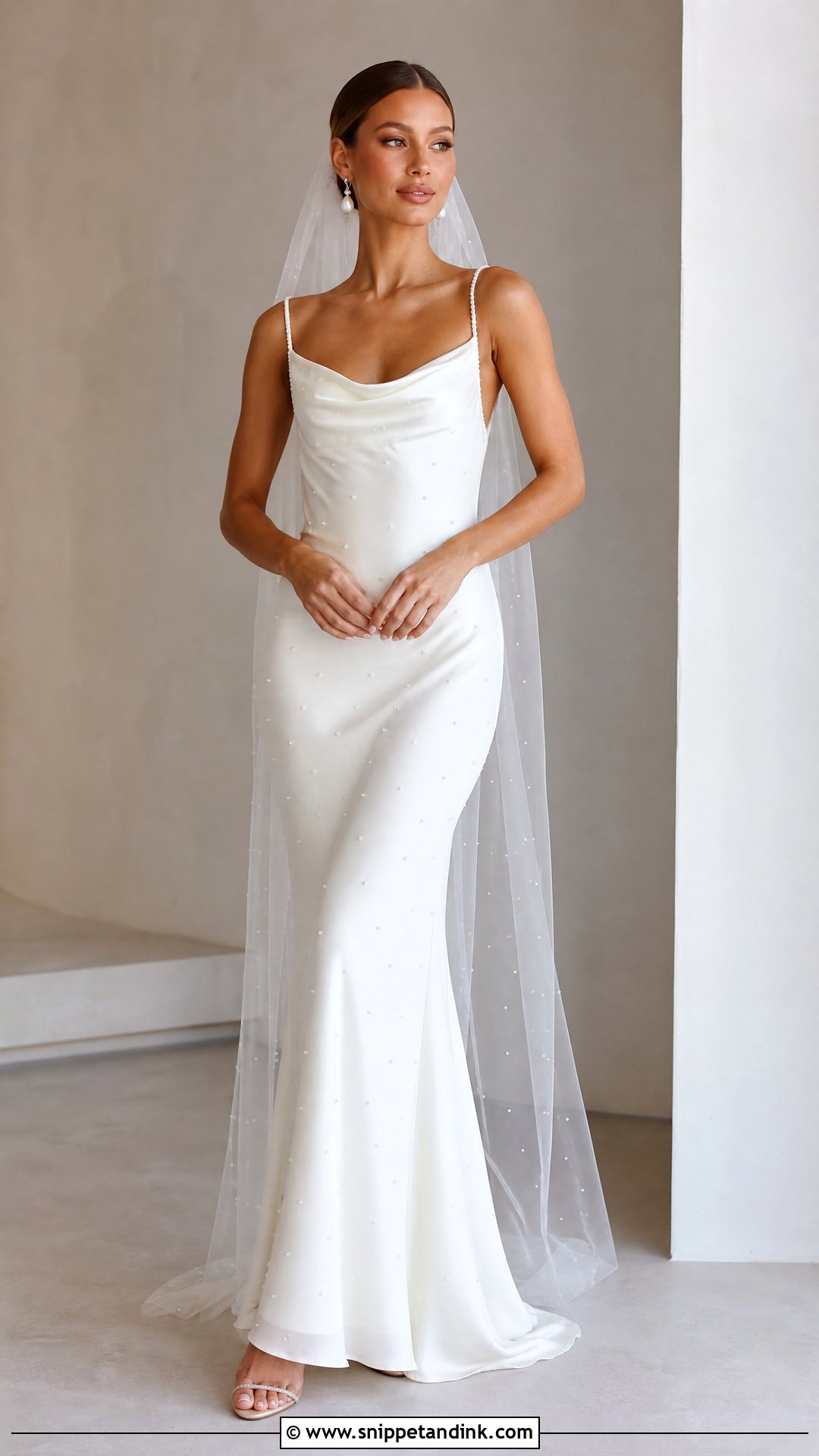 Pearl Slip Wedding Dress - Snippet and Ink - 25 Wedding Dress Pearls Ideas