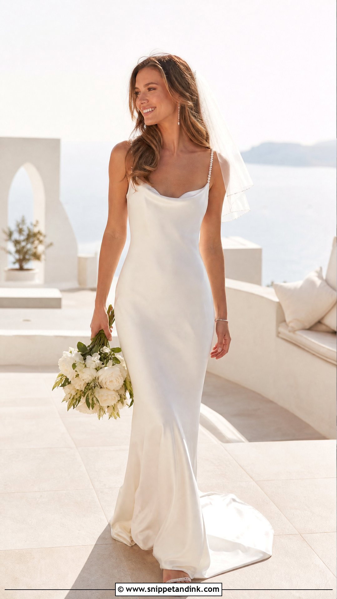Pearl Slip Wedding Dress - Snippet and Ink - 20 Pearl Detail Wedding Dress Ideas