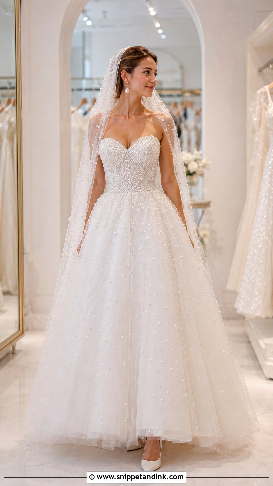 Pearl Sparkle Princess Wedding Dress - Snippet and Ink - 30 Princess Wedding Dresses Sparkle