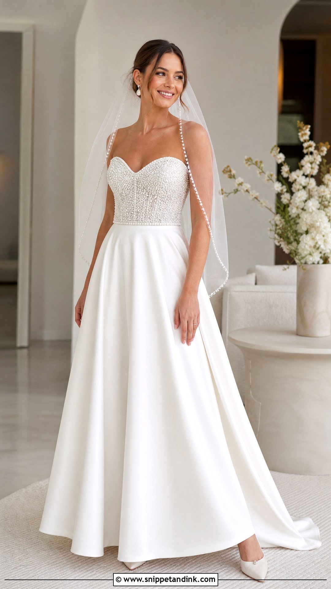 Pearl Sparkle Wedding Dress - Snippet and Ink - 20 Sparkle Wedding Dresses
