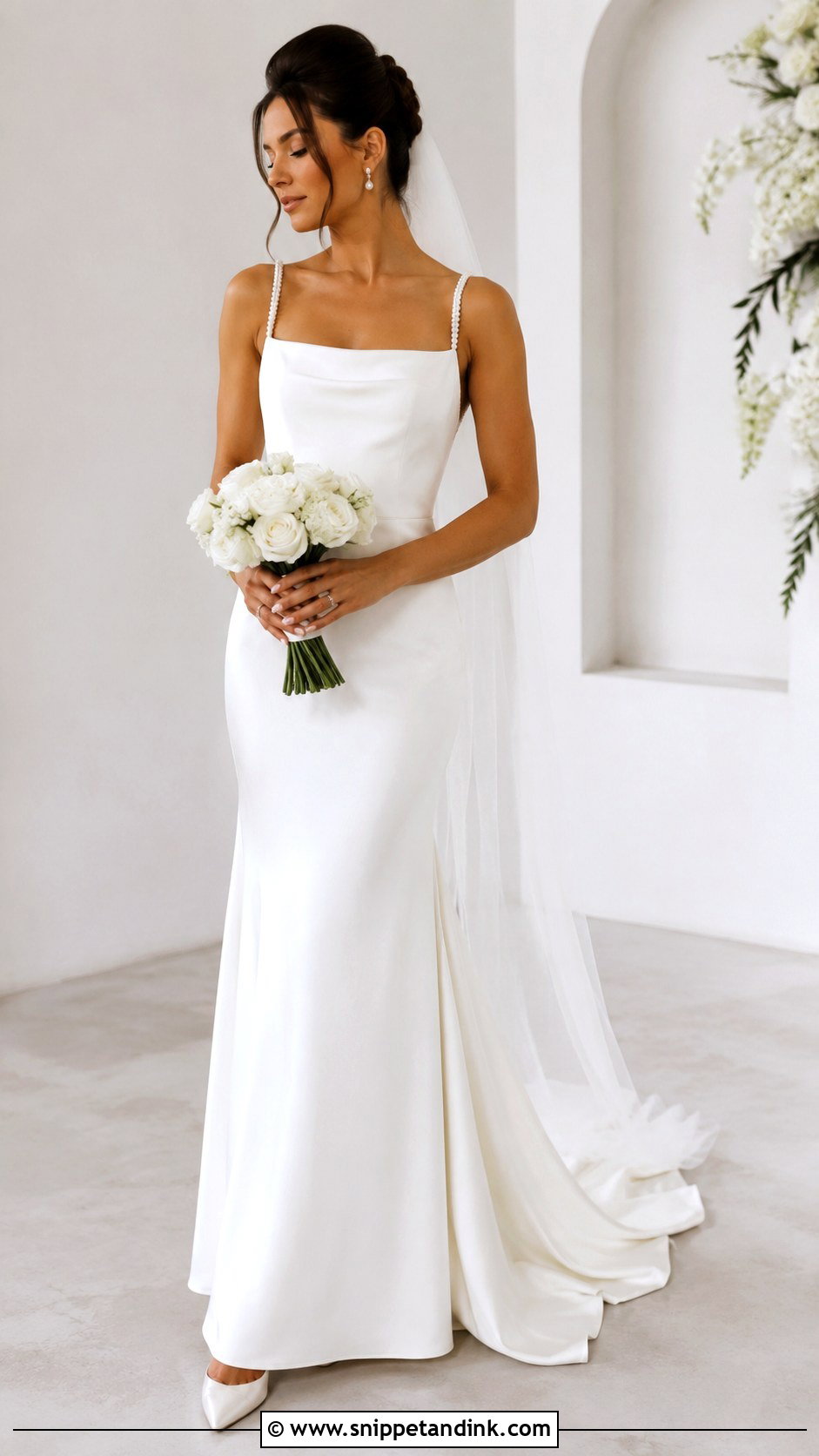 Pearl Strap Wedding Dress - Snippet and Ink - 25 Pearls Wedding Dresses