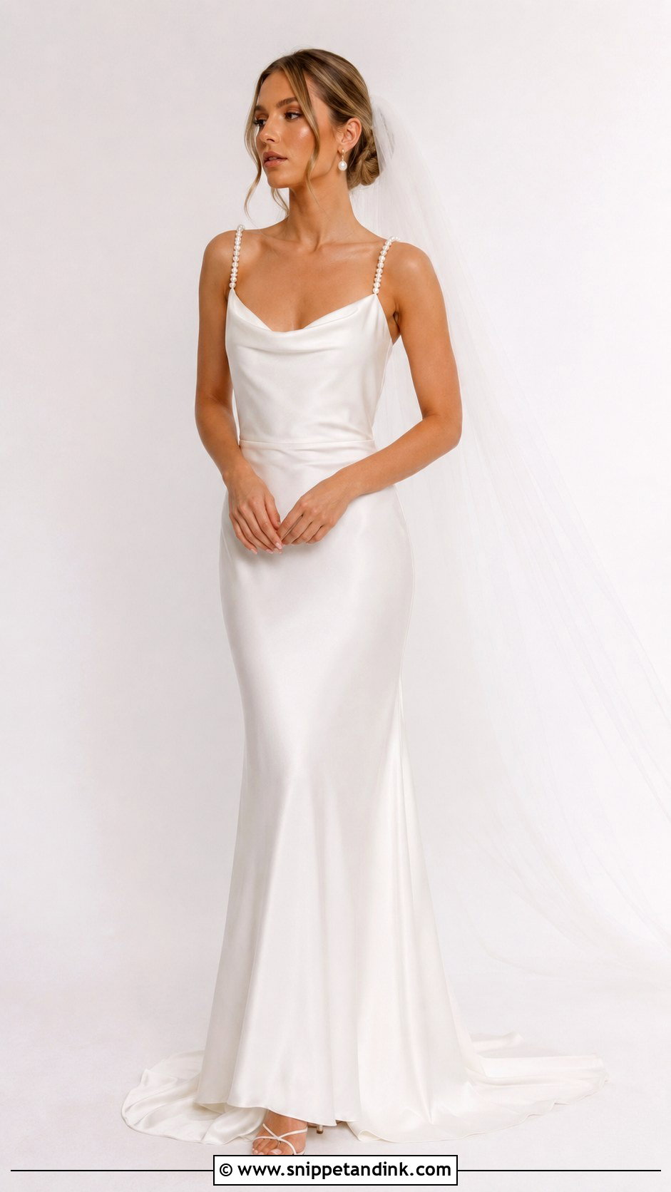 Pearl Strap Wedding Dress - Snippet and Ink - 25 Wedding Dresses with Pearls