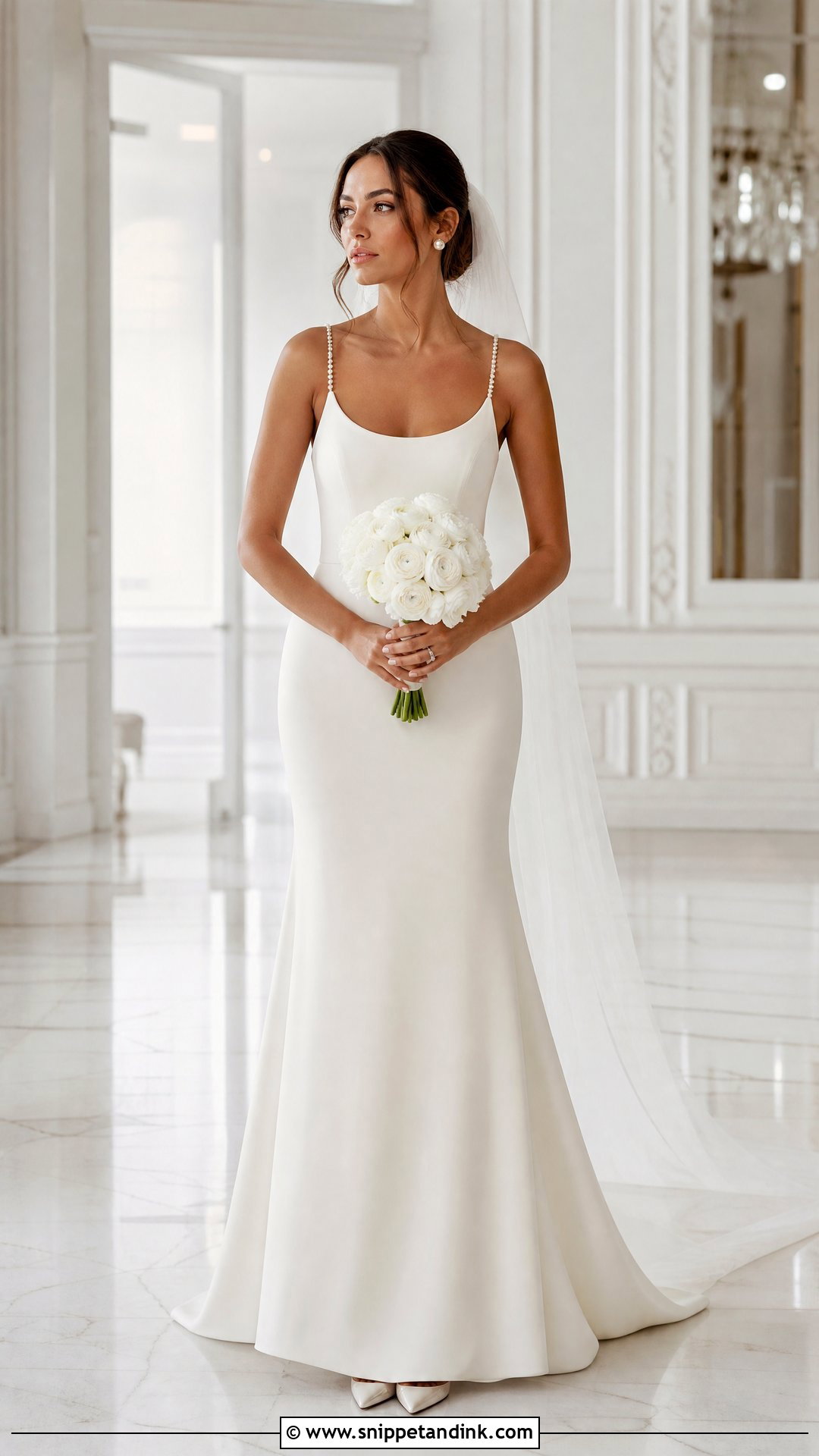 Pearl Strap Wedding Dress - Snippet and Ink - 20 Simple Spaghetti Strap Wedding Dress Ideas