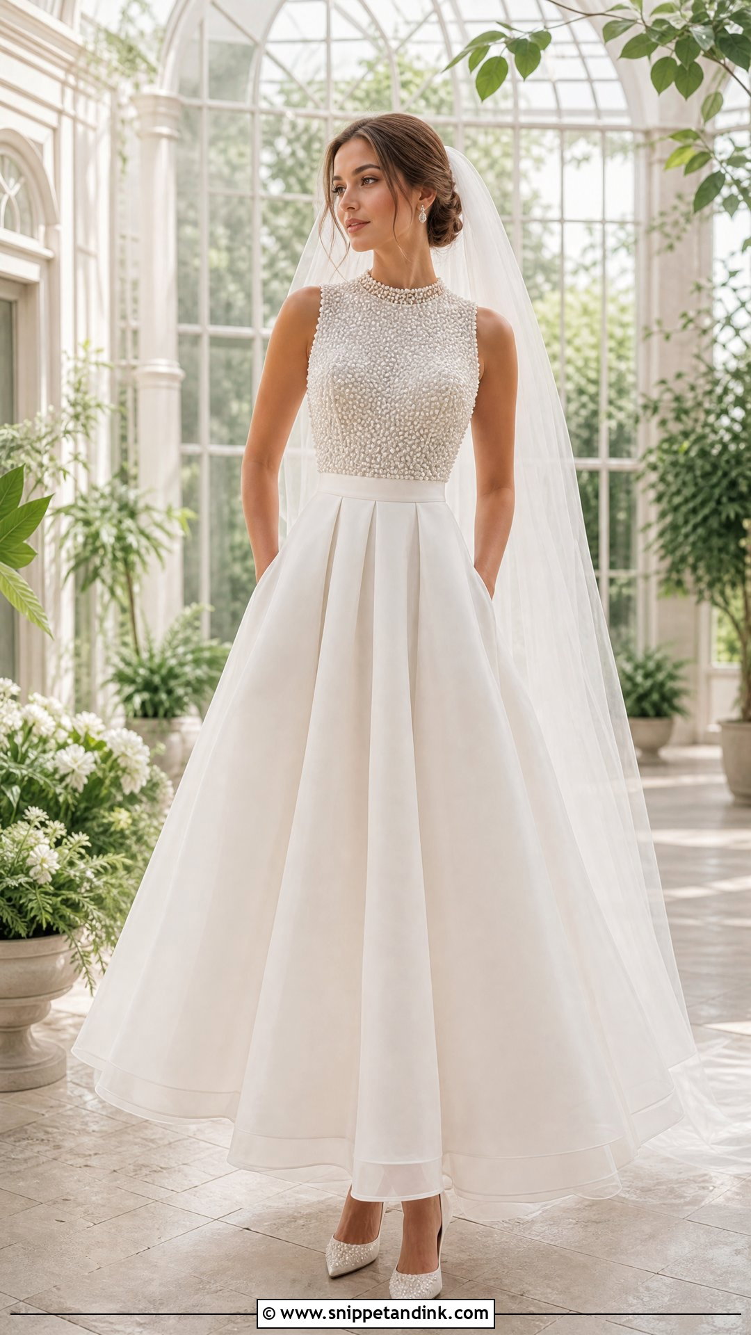 Pearl Top With Organza Wedding Skirt - Snippet and Ink - 20 Wedding Skirt Separate Ideas