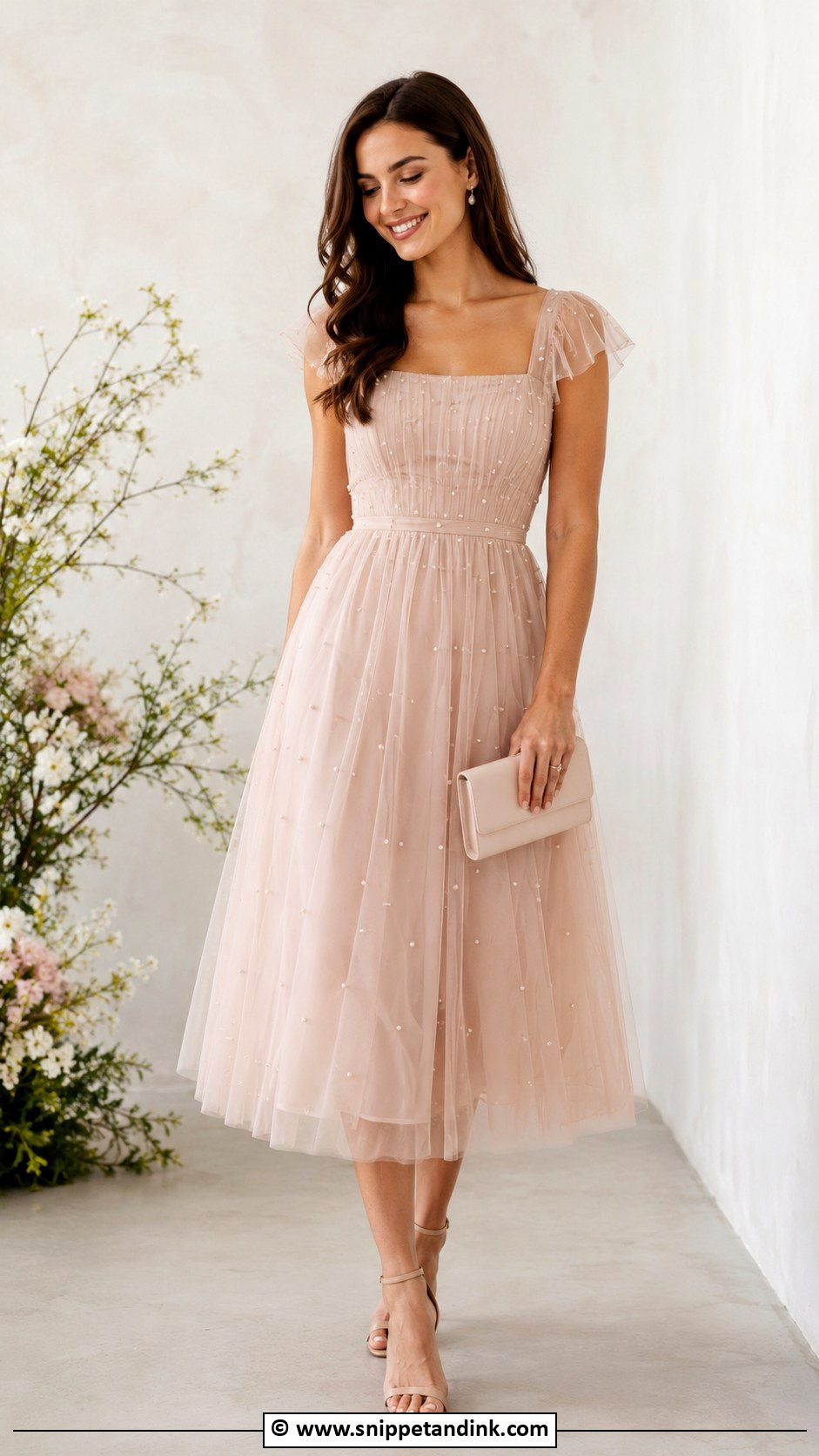 Pearl Tulle Dress Outfit - Snippet and Ink - 35 Pearl Dress Ideas