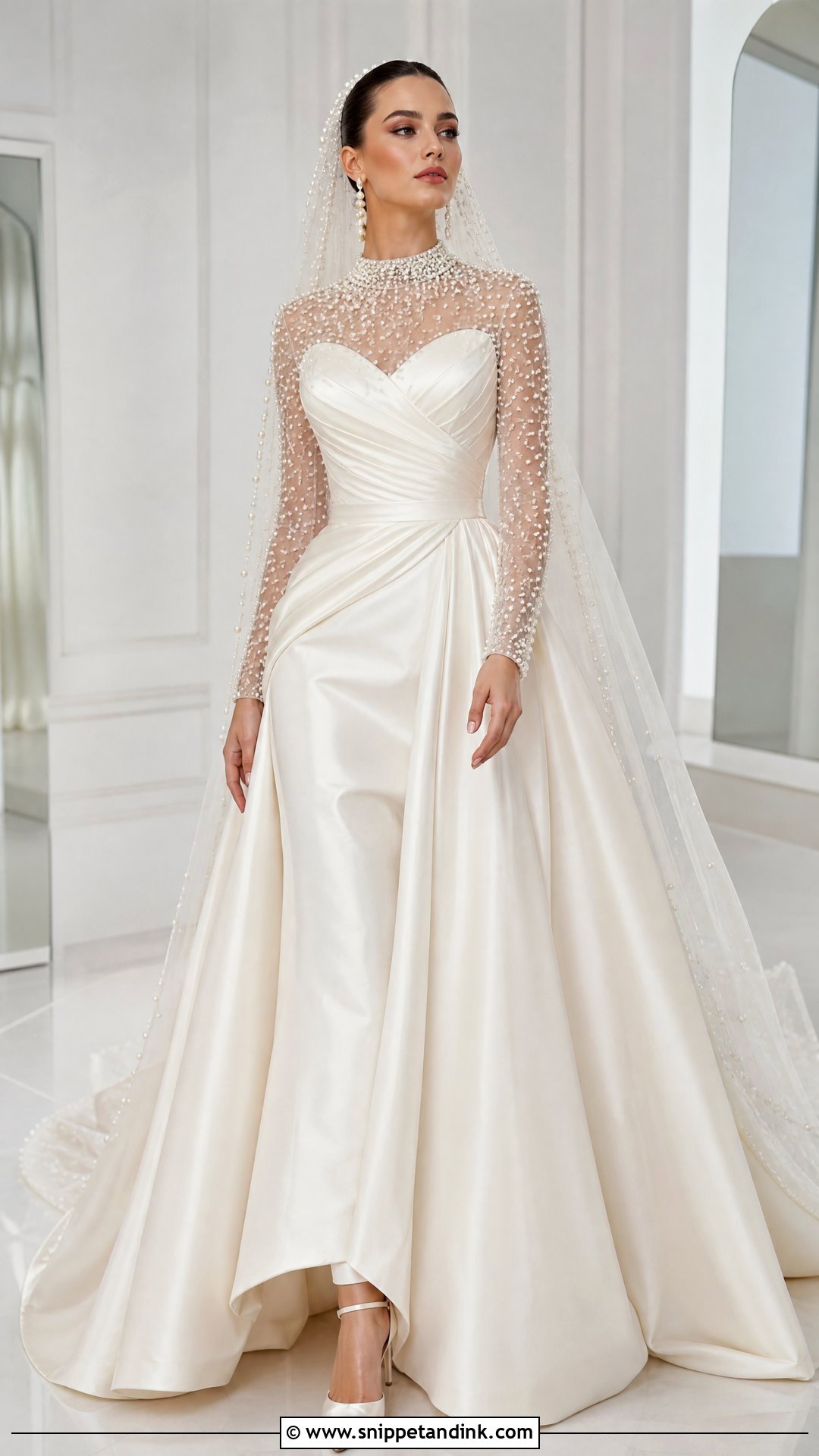 Pearl Turkish Bridal Dress - Snippet and Ink - 25 Turkish Bridal Dresses