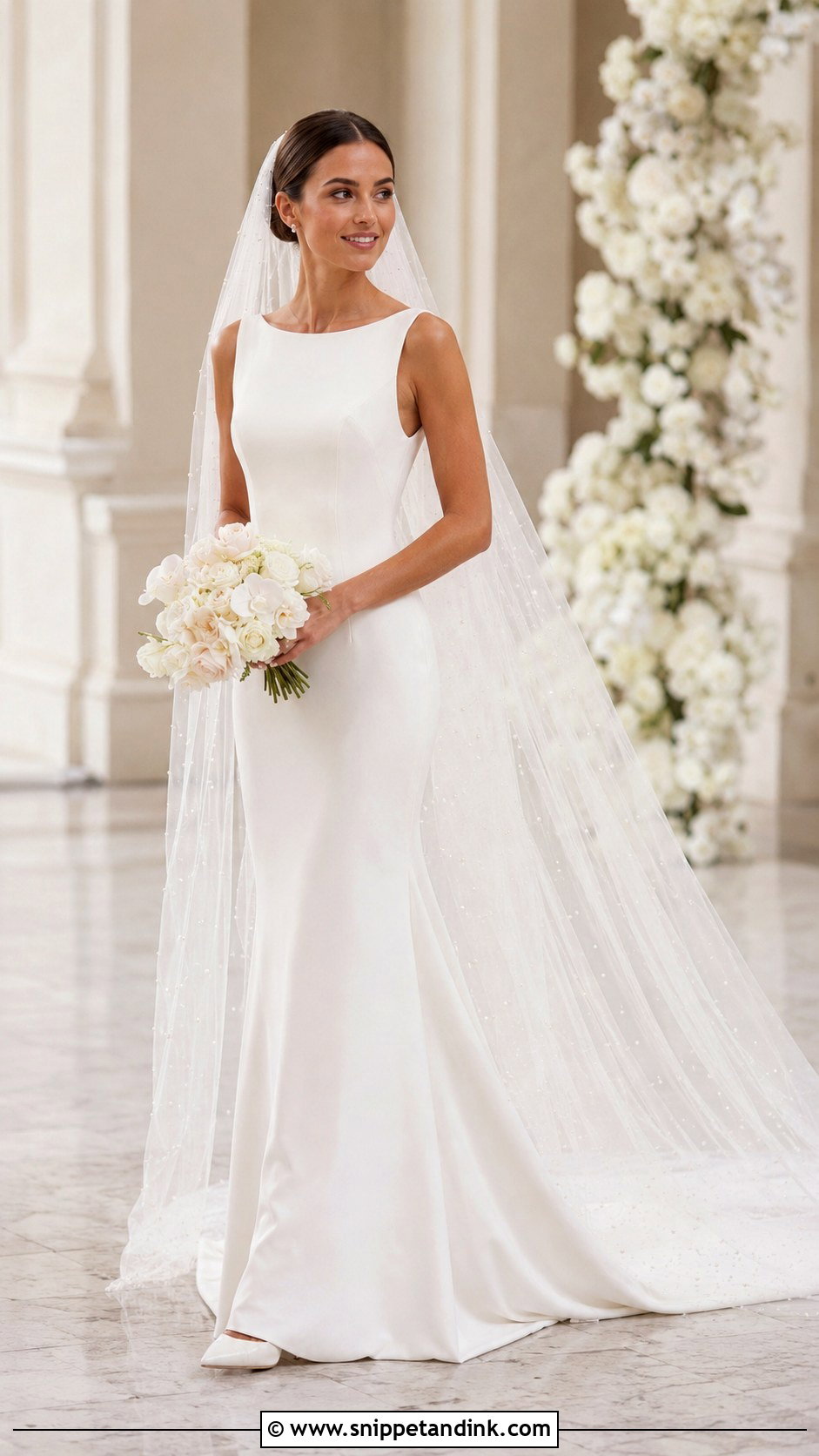 Pearl Veil Wedding Dress - Snippet and Ink - 25 Pearls Wedding Dresses