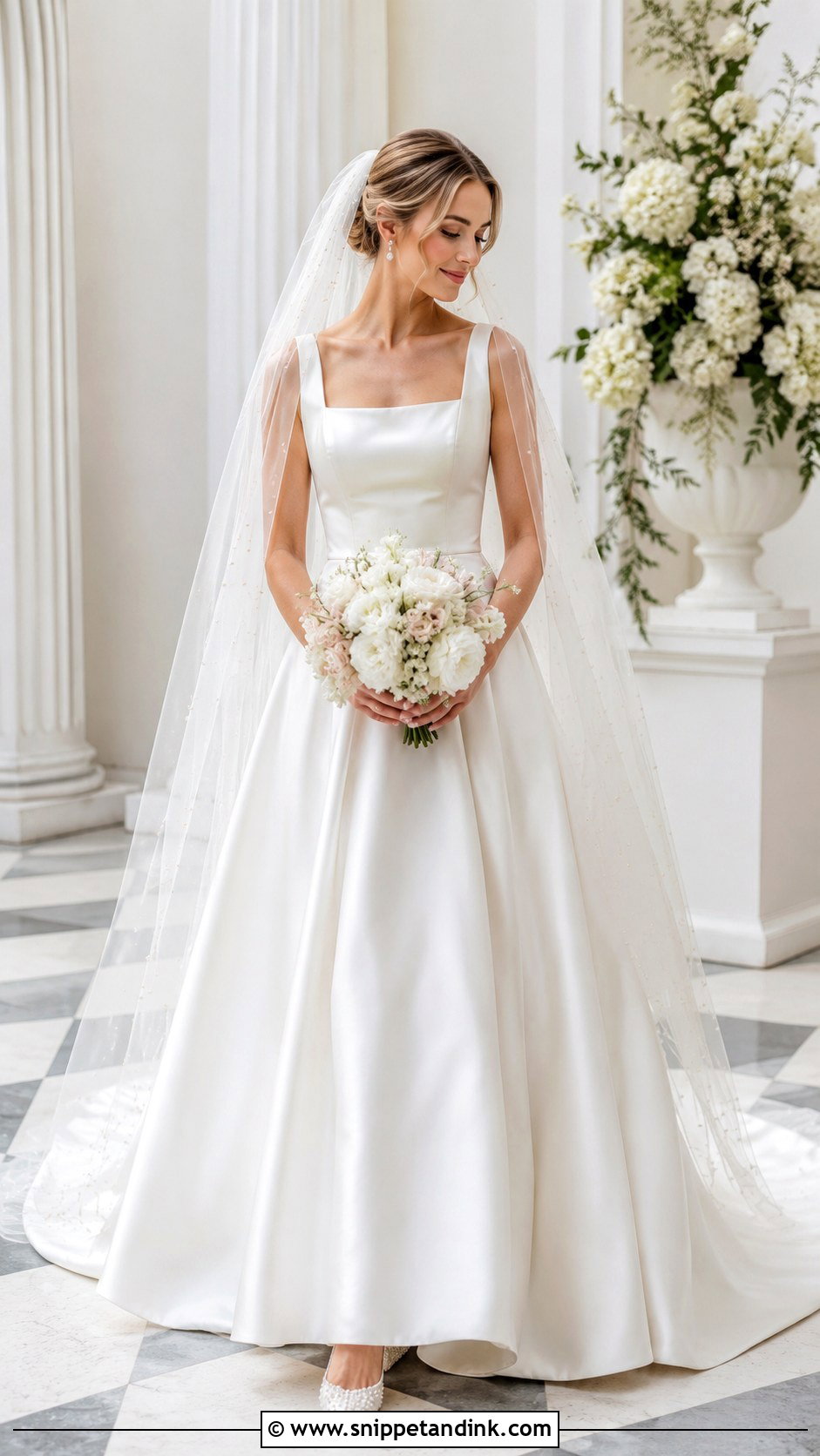 Pearl Veil Wedding Dress - Snippet and Ink - 25 Star Wars Wedding Dress Ideas