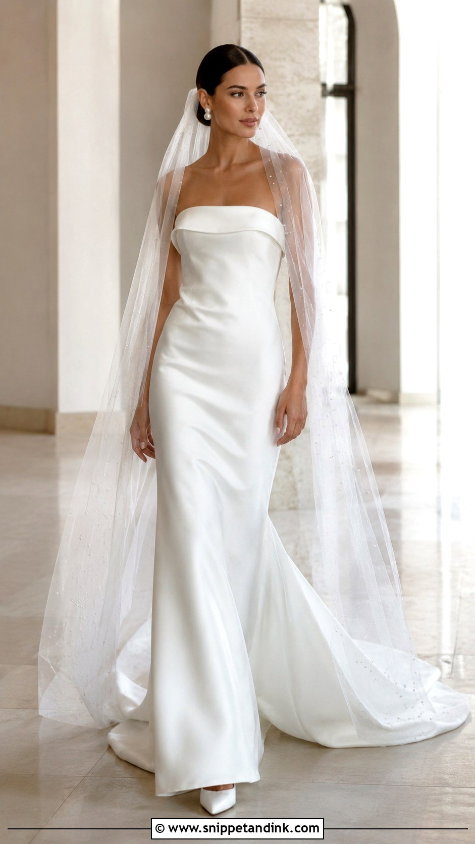 Pearl Veil Wedding Dress - Snippet and Ink - 25 Wedding Dresses with Pearls