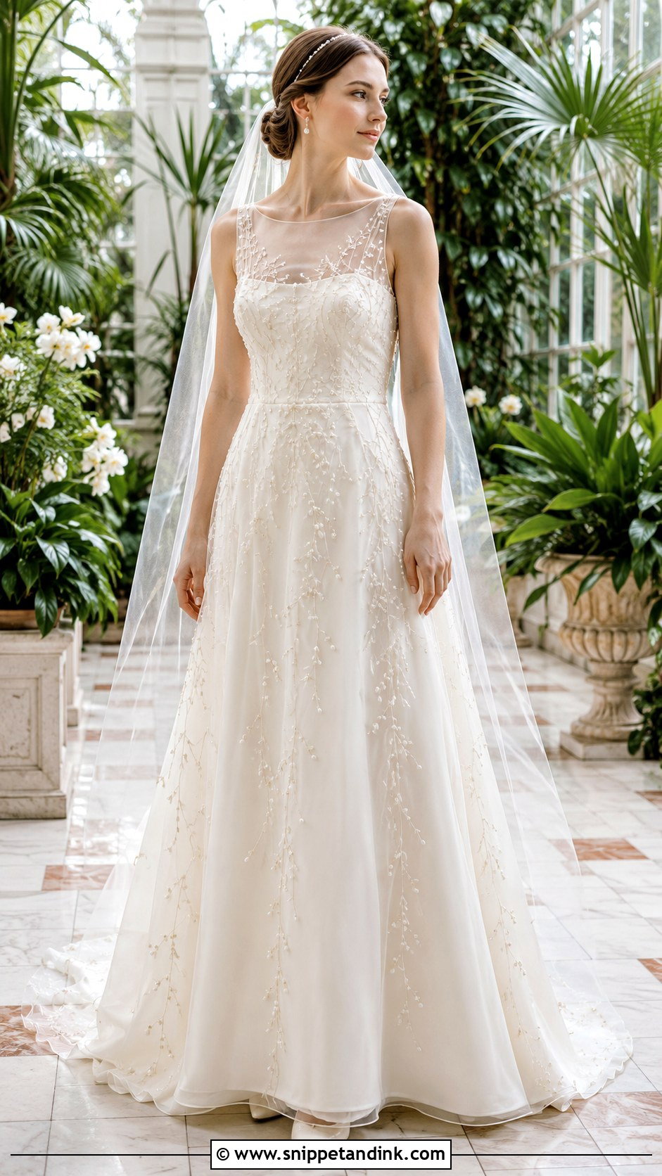 Pearl Vine Wedding Dress - Snippet and Ink - 20 Fairy Like Wedding Dress Ideas
