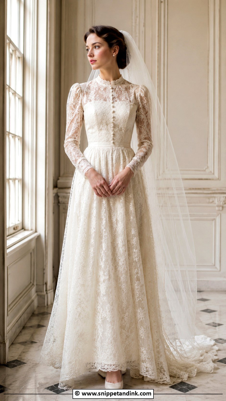 Pearl Vintage Wedding Dress - Snippet and Ink - 35 Pearl Wedding Dress Ideas