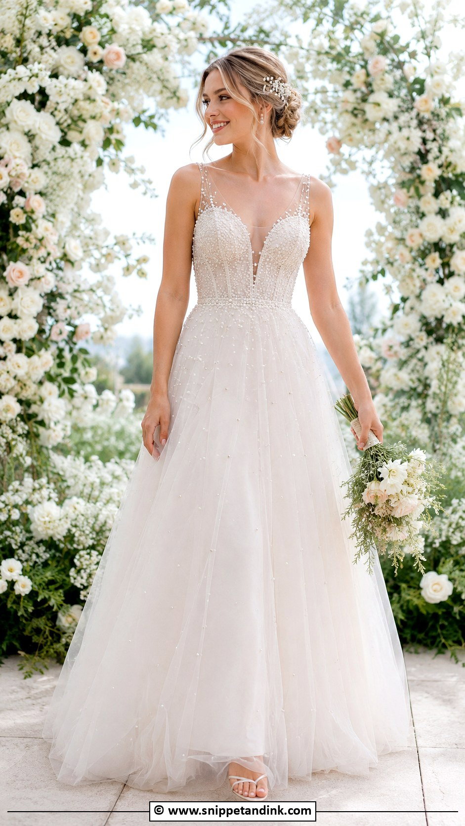Pearl Wedding Dress - Snippet and Ink - 25 Classy Wedding Dresses