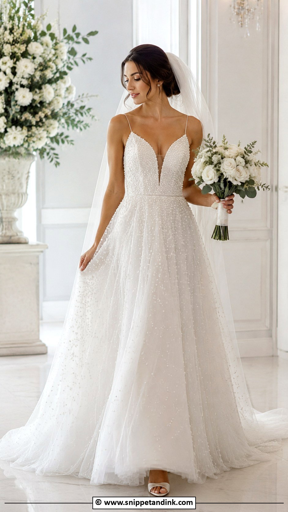 Pearl Wedding Dress - Snippet and Ink - 30 Classy Timeless Wedding Dress Ideas