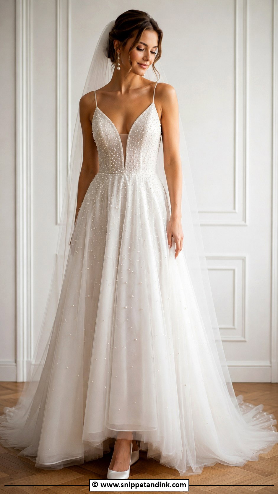 Pearl Wedding Dress - Snippet and Ink - 30 Cute Wedding Dress Ideas