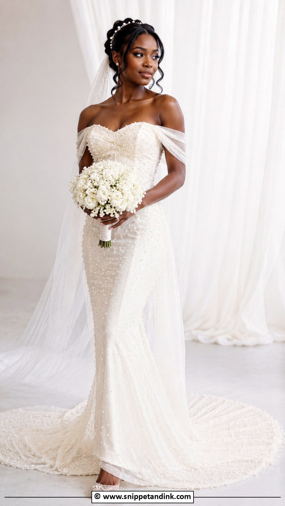 Pearl Wedding Dress - Snippet and Ink - 30 Dream Wedding Dresses Black Women