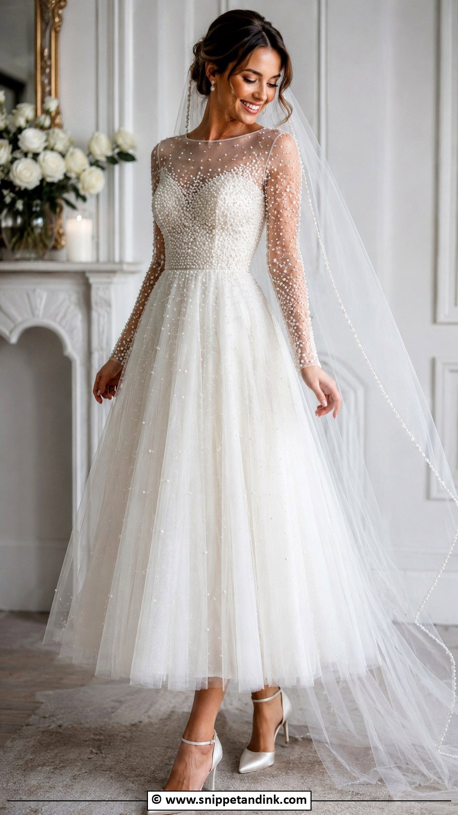 Pearl Wedding Dress - Snippet and Ink - 30 Elegant Wedding Dresses