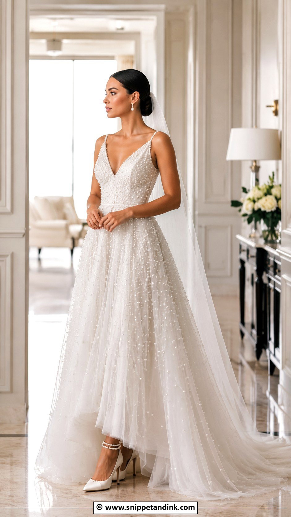 Pearl Wedding Dress - Snippet and Ink - 30 Ethereal Wedding Dress Romantic Ideas