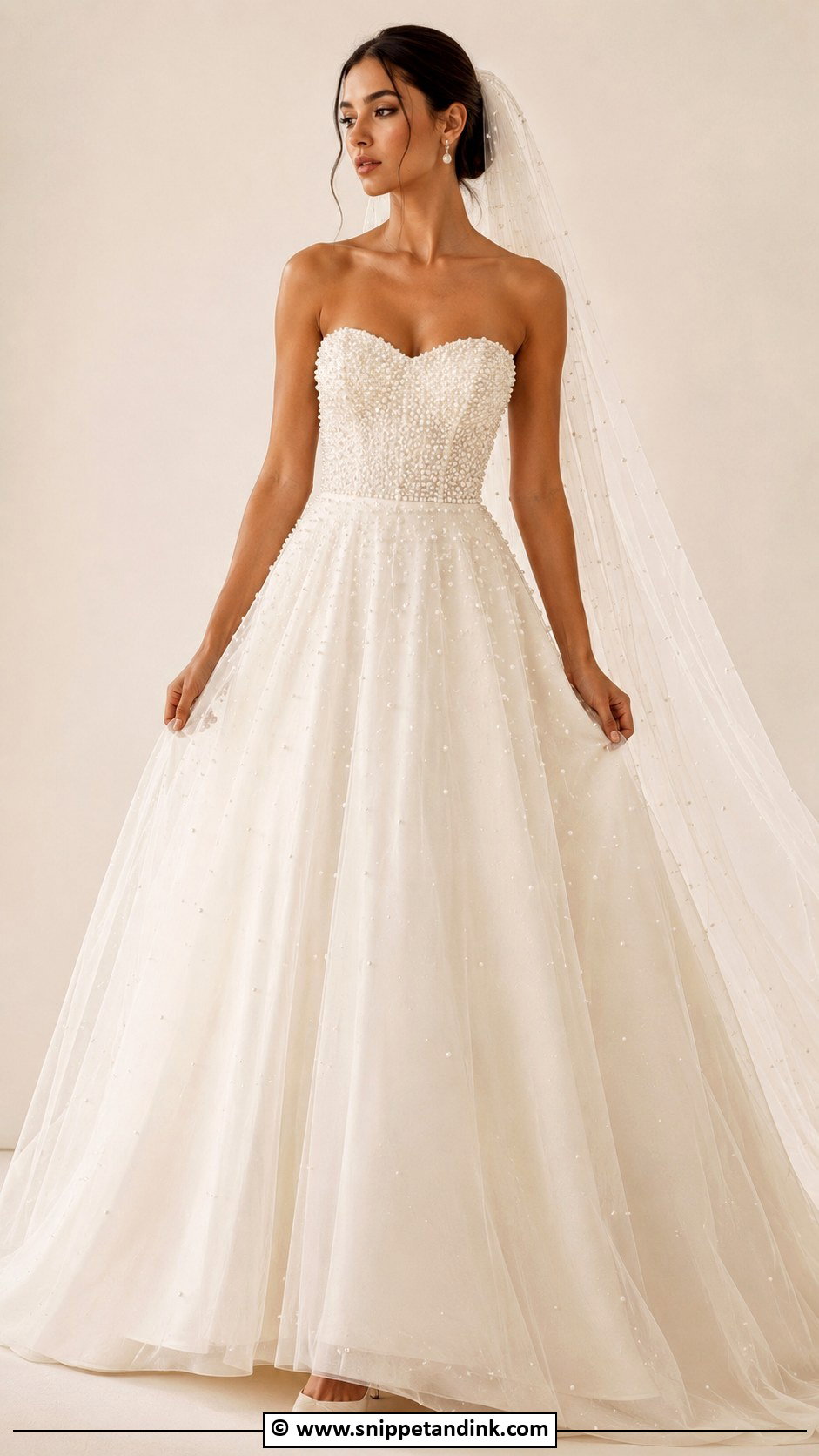 Pearl Wedding Dress - Snippet and Ink - 30 Fairy Tale Wedding Dress Ideas