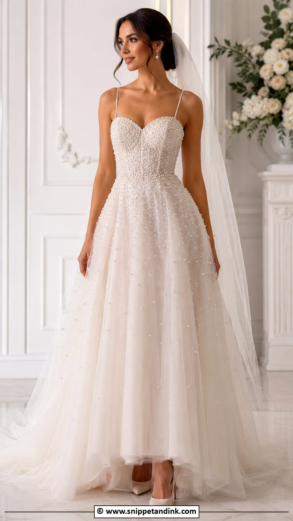 Pearl Wedding Dress - Snippet and Ink - 30 Romantic Wedding Dress Ideas
