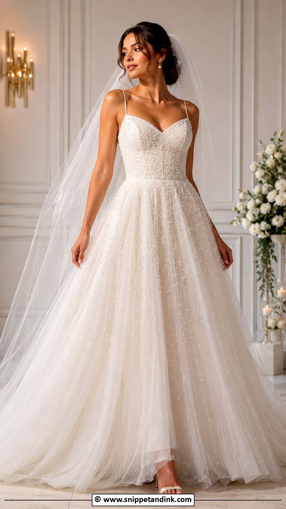 Pearl Wedding Dress - Snippet and Ink - 30 Wedding Dress 2025 Ideas