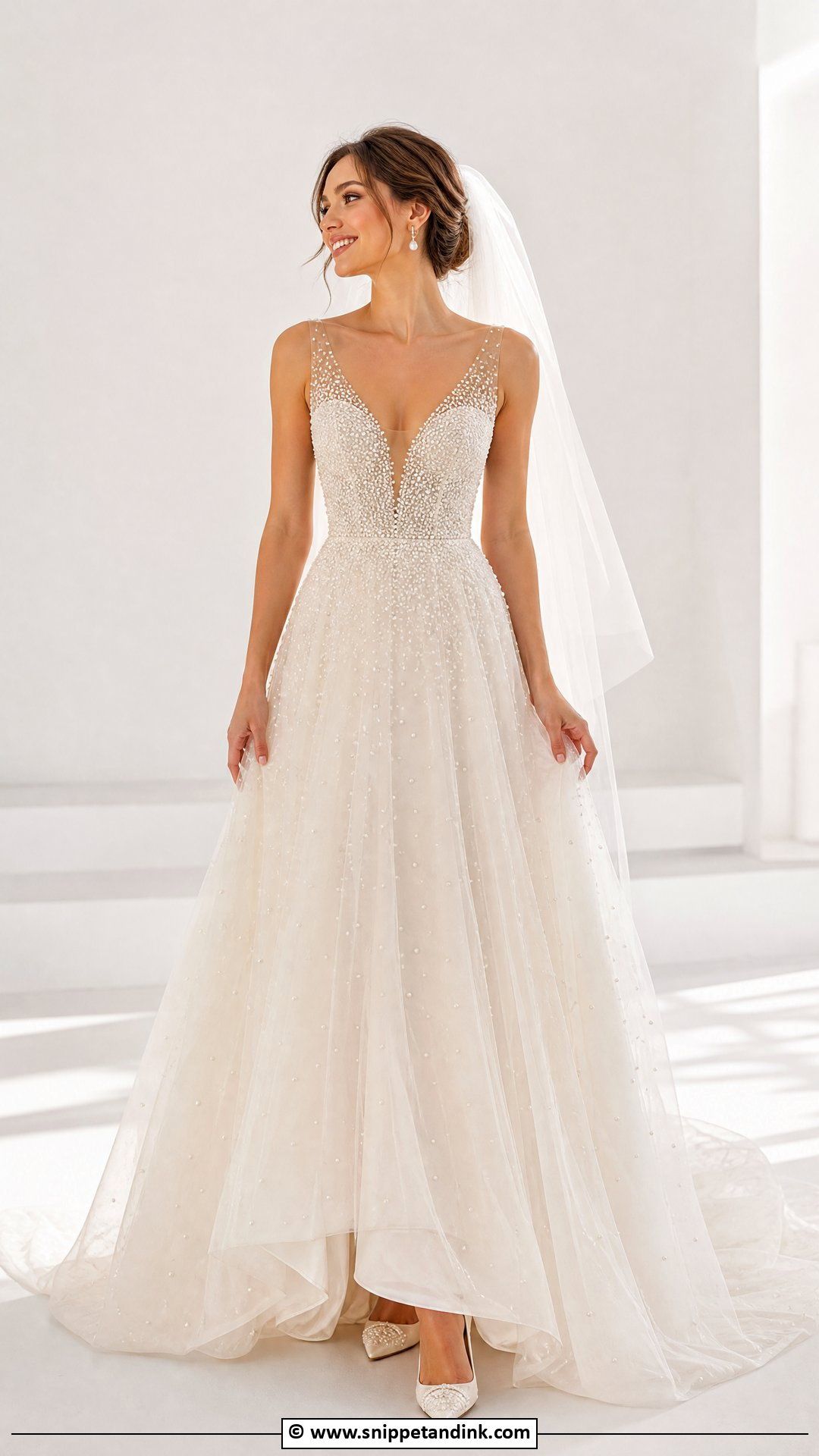 Pearl Wedding Dress - Snippet and Ink - 35 Elegant Wedding Dress Ideas