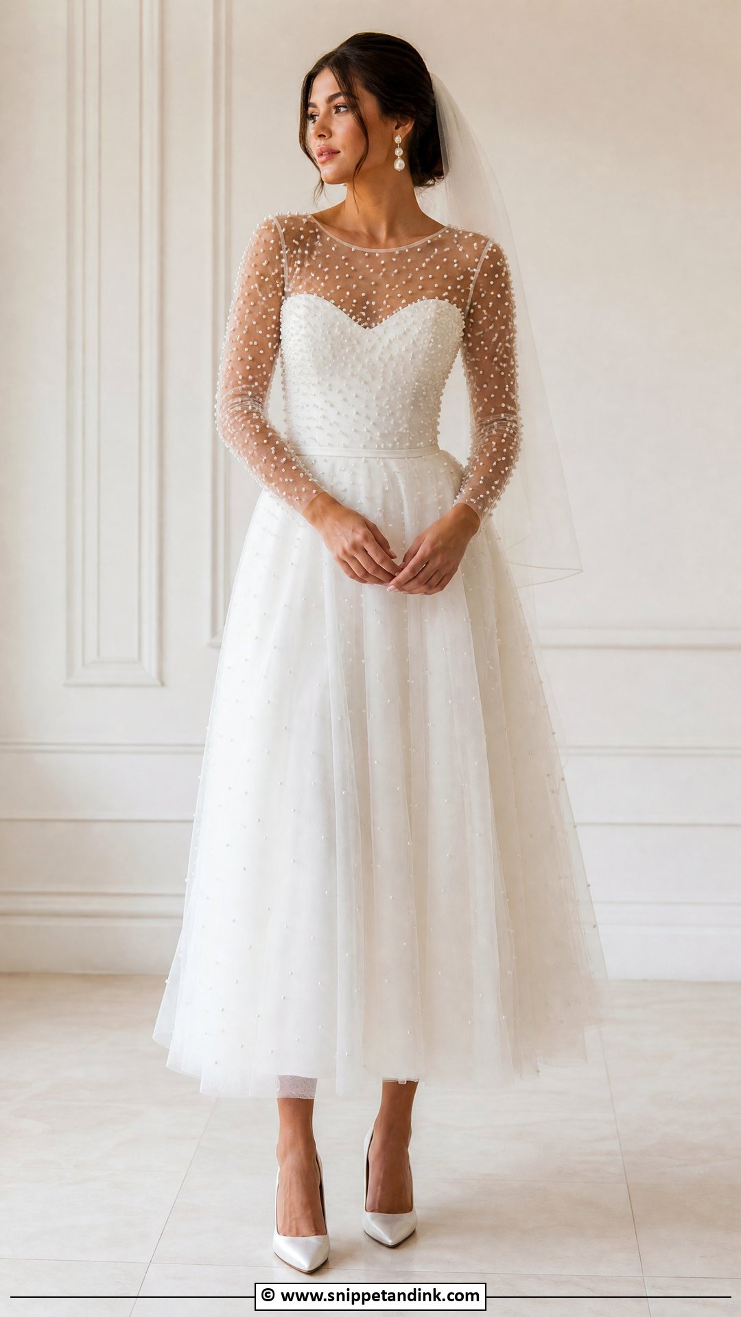 Pearl Wedding Dress - Snippet and Ink - 35 Ethereal Wedding Dress Ideas