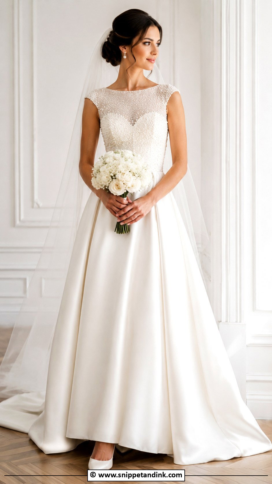 Pearl Wedding Dress - Snippet and Ink - 35 Timeless Wedding Dress Ideas