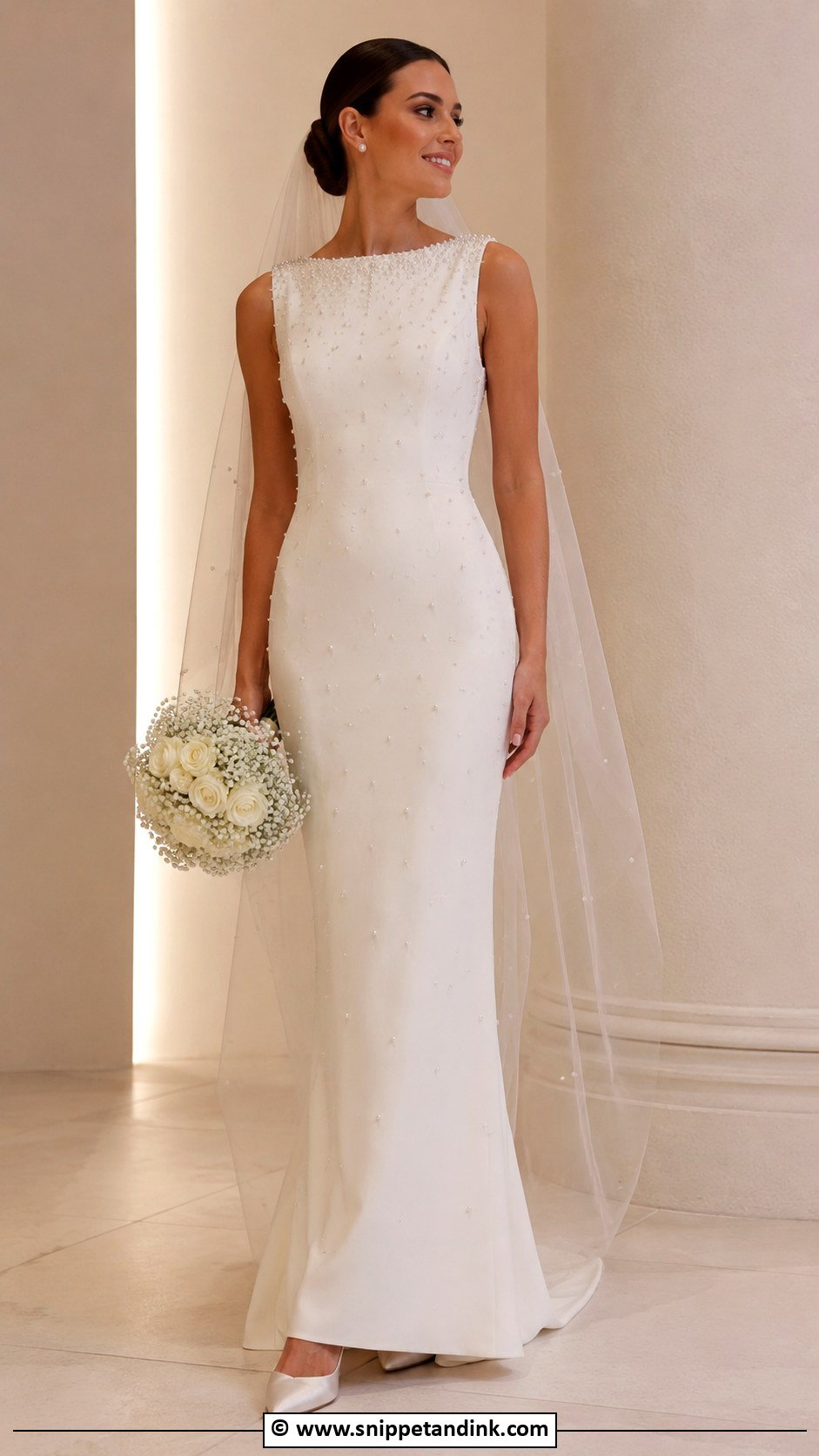 Pearl Wedding Dress - Snippet and Ink - 25 Trendy Wedding Dresses