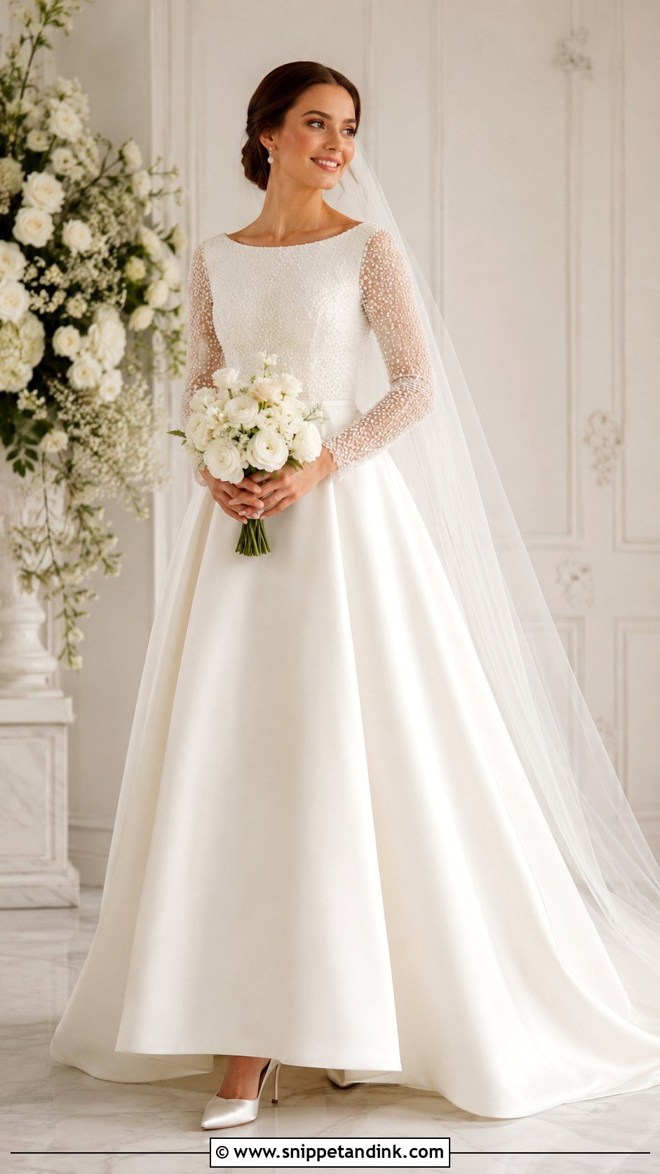 Pearl Wedding Dress - Snippet and Ink - 25 Classic Wedding Dresses