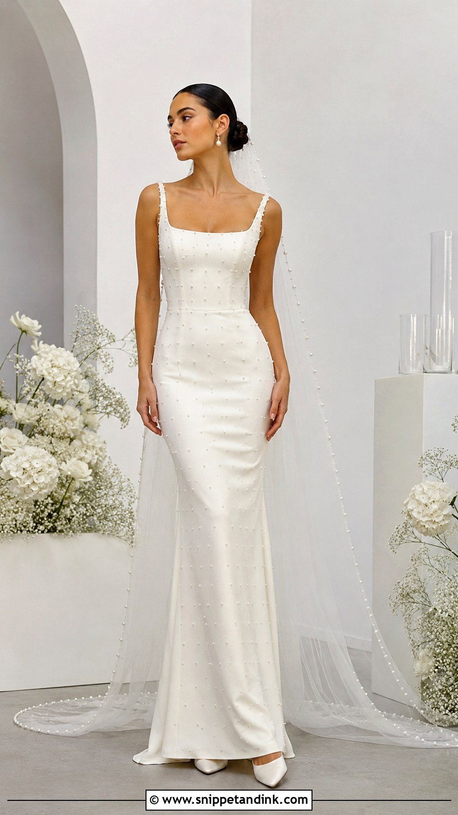 Pearl Wedding Dress - Snippet and Ink - 25 Ethereal Wedding Dress Goddesses Ideas