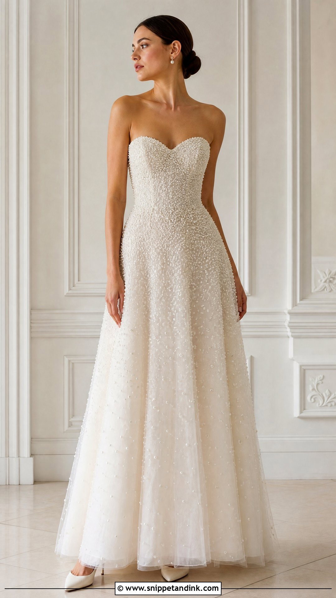 Pearl Wedding Dress - Snippet and Ink - 25 Magical Wedding Dress Ideas