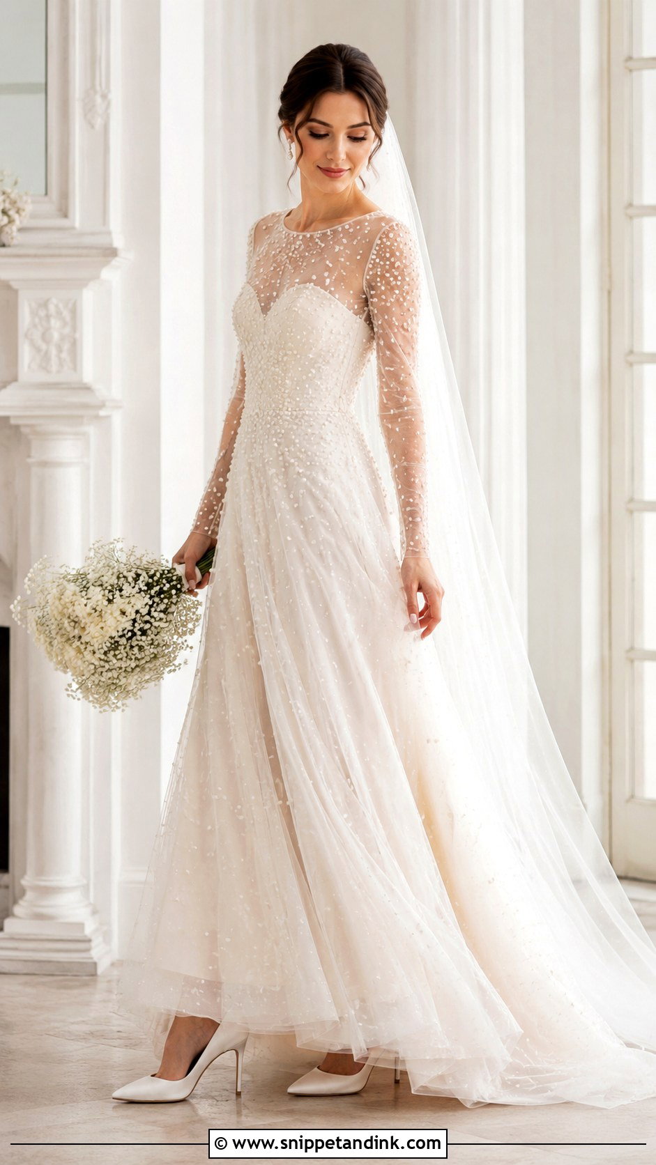Pearl Wedding Dress - Snippet and Ink - 30 Stunning Wedding Dresses